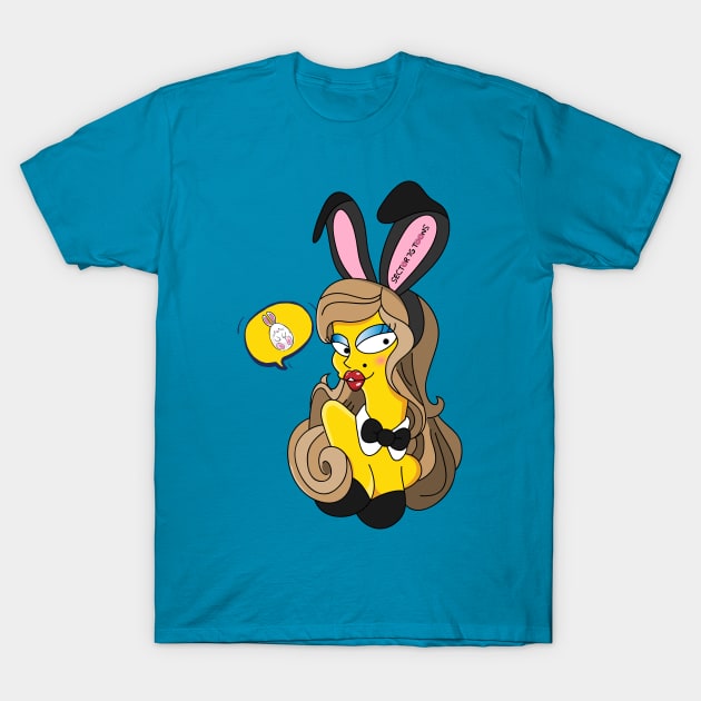 Bunny Playmate T-Shirt by Teesbyhugo